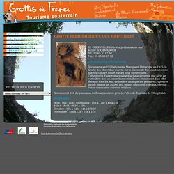 GROTTE PREHISTORIQUE DES MERVEILLES - Grotte en France - ANECAT