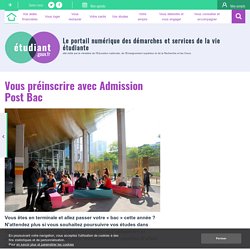 Vous préinscrire avec Admission Post Bac - etudiant.gouv.fr
