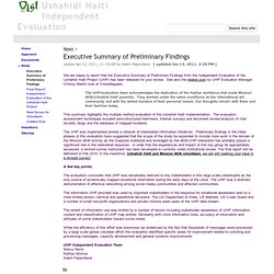 Executive Summary of Preliminary Findings - Ushahidi Haiti Independent Evaluation