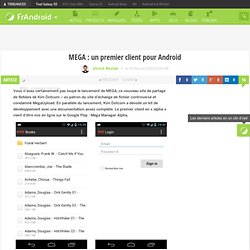 MEGA : un premier client pour Android