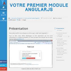 Votre premier module AngularJS