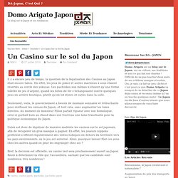 Un premier casino au Japon