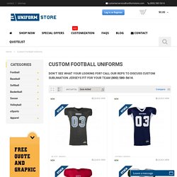 Premier Custom Football Team Uniforms