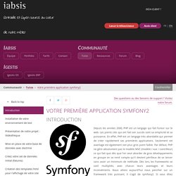 Iabsis - Votre première application symfony2