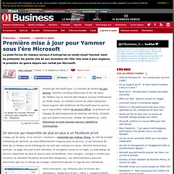 Première mise à jour pour Yammer sous l'ère Microsoft
