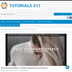 Adobe Premiere Pro Tutorial - Tutorials 411 : Tutorials 411