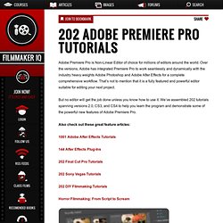 202 Adobe Premiere Pro Tutorials
