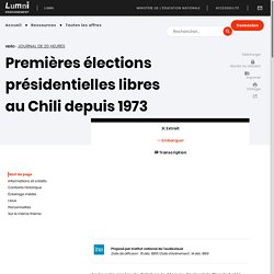 Premières élections présidentielles libres au Chili depuis 1973