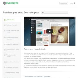Premiers pas avec Evernote pour Mac