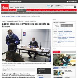 Ebola: premiers contrôles de passagers en France