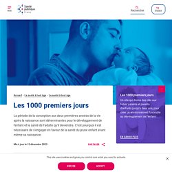 Les 1000 premiers jours - Santé publique France