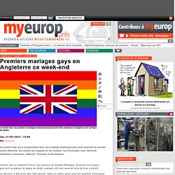 Premiers mariages gays en Angleterre ce week-end