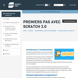 Cours : Premiers pas avec Scratch 3.0