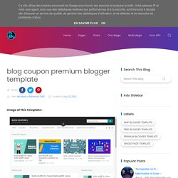 blog coupon premium blogger template