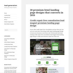 20 premium html landing page designs that converts in 2016