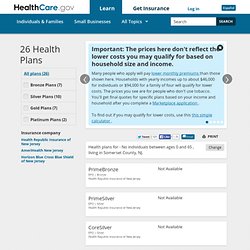 Get health care premium estimates & preview Marketplace plans