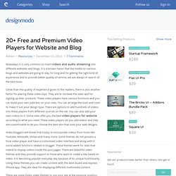 20+ Free and Premium Video Players for Website and Blog