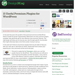 15 Useful Premium Plugins for WordPress - Web Design Blog – Desi