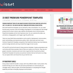 33 Best Premium PowerPoint Templates