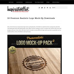 10 Premium Realistic Logo Mock-Up Downloads