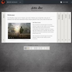 Grey & Black - Stylish Online vCard Html Template Preview - ThemeForest