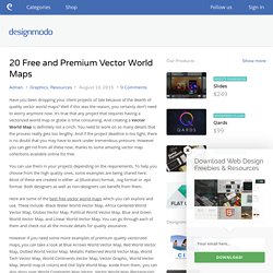 20 Free and Premium Vector World Maps - Designmodo