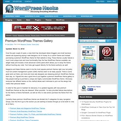 Premium WordPress Themes Gallery