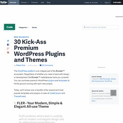 30 Kick-Ass Premium WordPress Plugins and Themes