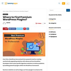 Where to Find Premium WordPress Plugins?