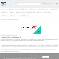 Premiumhersteller: C.Scope und XP - Geo-Electronic GmbH