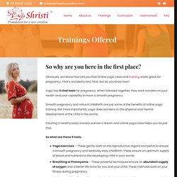 Online Prenatal Yoga Class & Training - Shirsti Foundation
