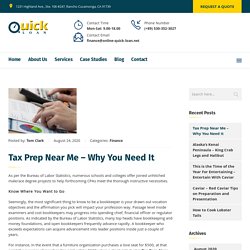 Tax Prep Near Me – Why You Need It