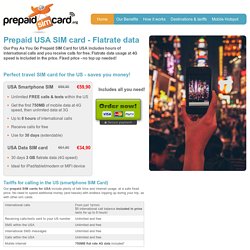 Prepaid USA SIM Card With Flatrate Data