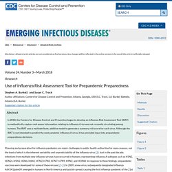CDC EID - MARS 2018 - Use of Influenza Risk Assessment Tool for Prepandemic Preparedness