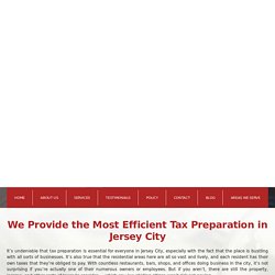 Tax Preparation Jersey City NJ