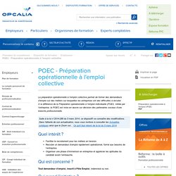 POEC - Préparation opérationnelle à l'emploi collective