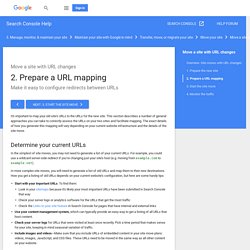 2. Prepare a URL mapping - Search Console Help