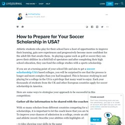 How to Prepare for Your Soccer Scholarship in USA?
