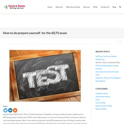 How to do prepare yourself  for the IELTS exam