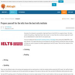 Prepare yourself for the ielts from the best ielts institute- IELTS masters