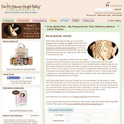 Free Birth Plan - Be Prepared for Your Delivery Before Labor Begins