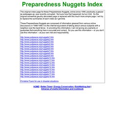 Preparedness Nuggets Index