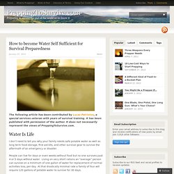 How To Become Water Self Sufficient