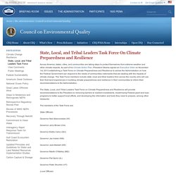 Task Force On Climate Preparedness and Resilience