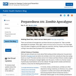 Preparedness 101: Zombie Apocalypse