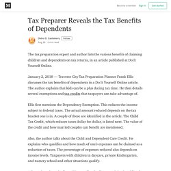Tax Preparer Reveals the Tax Benefits of Dependents