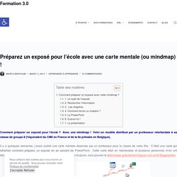 Préparez un exposé pour l’école avec une carte mentale (ou mindmap)