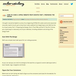 How To Code A Simple Website From Scratch Part 1: Preparing the Design