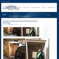 Top Tips For Preparing Furniture And Packing Goods For Self Storage