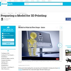 Preparing a Model for 3D Printing